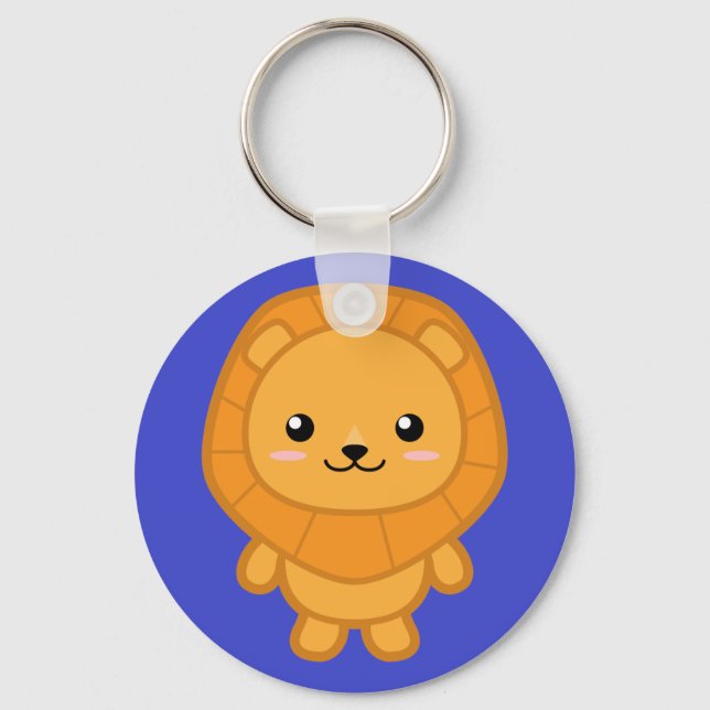 Kawaii Lion Key Ring (Front)