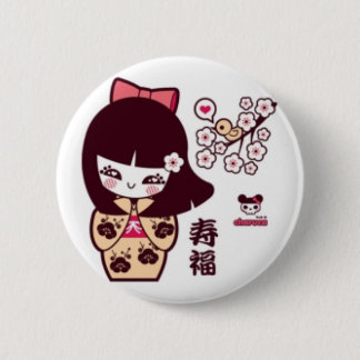 Kawaii Little Badge. 6 Cm Round Badge