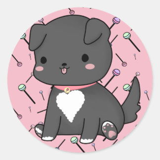 Kawaii Lollipop Pup Sticker
