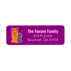 Kawaii Long Hair Yorkie Cartoon Dog