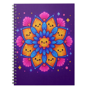 “Kawaii Mandala” Cute Kawaii Mandala Notebook
