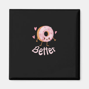 Kawaii Matching Couple Coffee And Donut Better Tog Magnet