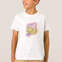 Kawaii Meow Meow playing with Wool Boy's T-shirt
