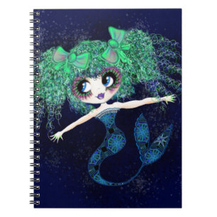 Kawaii Mermaid so cute Notebook