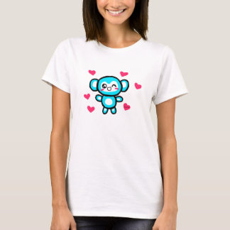 Kawaii monkey womens tee