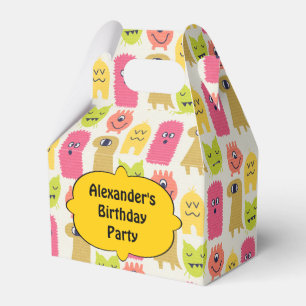 Kawaii Monster Birthday Party Favor Box