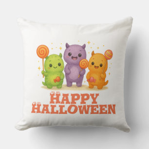 Kawaii Monsters & Lollipops Halloween  Cushion