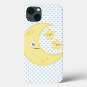 Kawaii Moon and Stars iPad Air Case