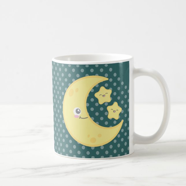 Kawaii Moon and Stars Mug (Right)