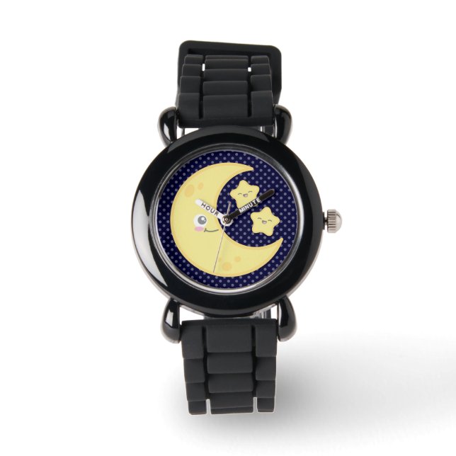 Kawaii Moon and Stars Watch (Front)