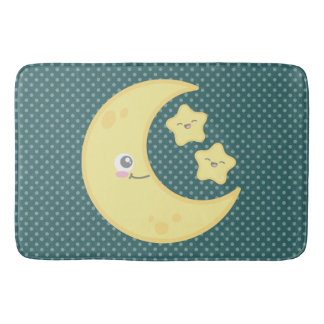 Kawaii Moon & Stars Bath Mat