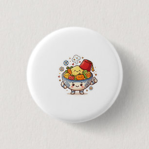 Kawaii Moroccan Couscous - Cute Traditional Food S 3 Cm Round Badge