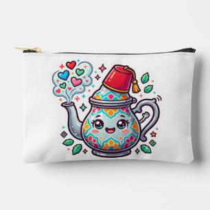 Kawaii Moroccan Mint Tea Pot Sticker Accessory Pouch