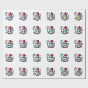 Kawaii Moroccan Mint Tea Pot Sticker Wrapping Paper