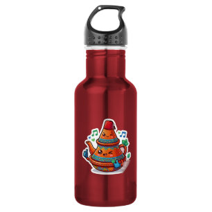 Kawaii Moroccan Teapot - Cute Berred Stick 532 Ml Water Bottle