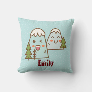 Kawaii Mountains in Snow Cushion