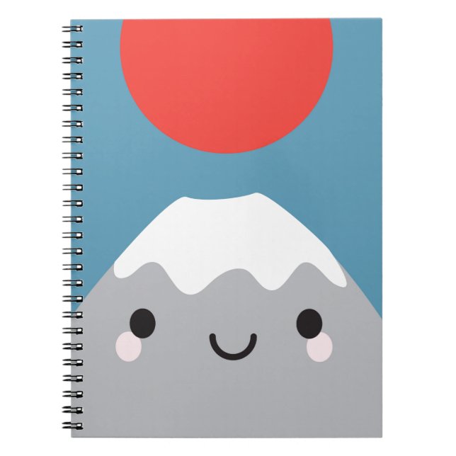 Kawaii Mt Fuji Notebook (Front)