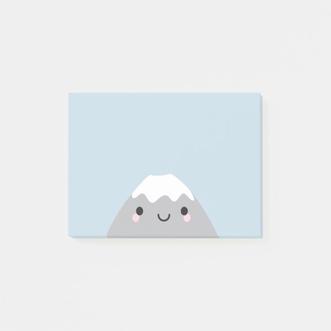 Kawaii Mt Fuji San Post-it Notes (Front)
