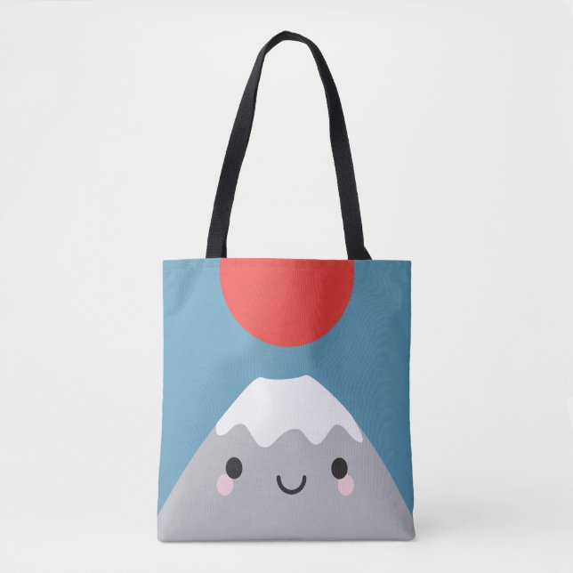 Kawaii Mt Fuji San Tote Bag (Front)