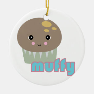 kawaii muffy muffin ceramic tree decoration