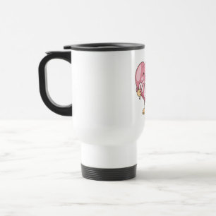Kawaii Mum Heart Hug Design Travel Mug