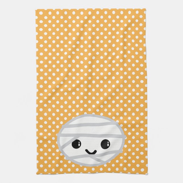 Kawaii Mummy Kitchen Towel (Vertical)