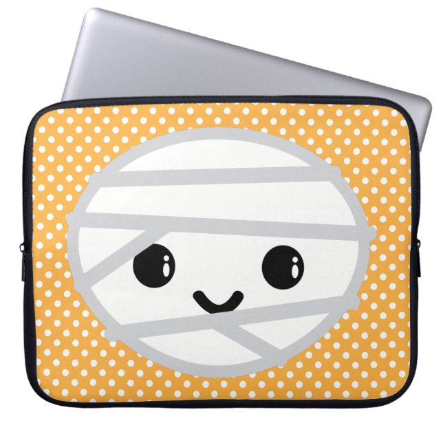 Kawaii Mummy Laptop Sleeve (Front)