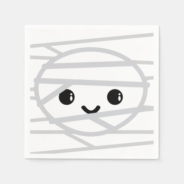 Kawaii Mummy Napkins (Front)