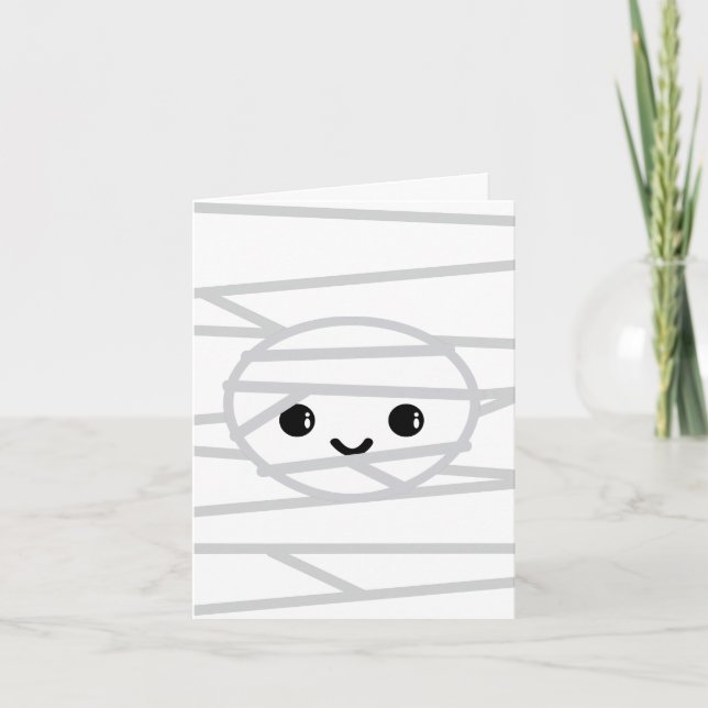 Kawaii Mummy Note Card (Front)