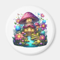 Kawaii Mushroom Cottage in Magical Forest – Fantas