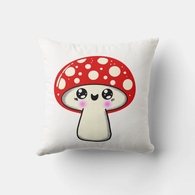 Kawaii Mushroom  Cushion (Back)