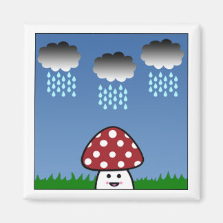 Kawaii Mushroom Magnet