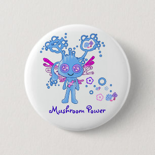 Kawaii Mushroom Power Button