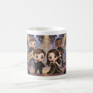 Kawaii Music Band Coffee Mug