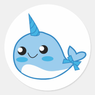Kawaii Narwal Stickers