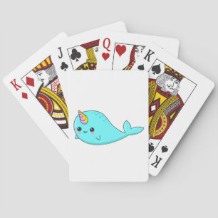 Kawaii Narwhal Playing Cards