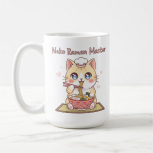 Kawaii Neko Ramen Master Cute Cat Food Chef Coffee Mug