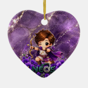 Kawaii Neos Zodiac Sagittarius Ceramic Tree Decoration