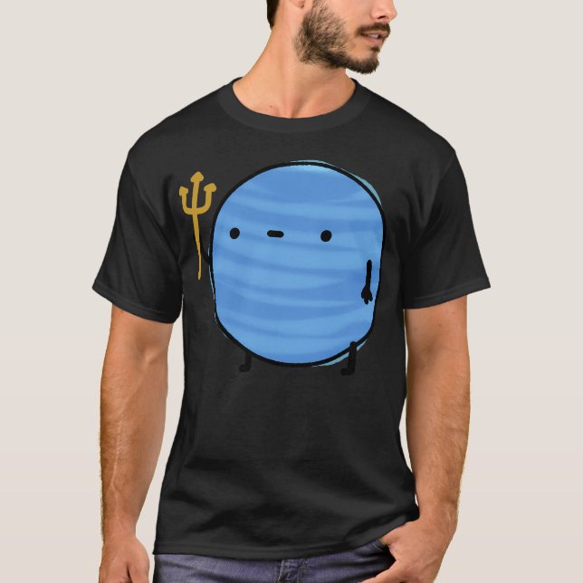 Kawaii Neptune Planet T-Shirt (Front)
