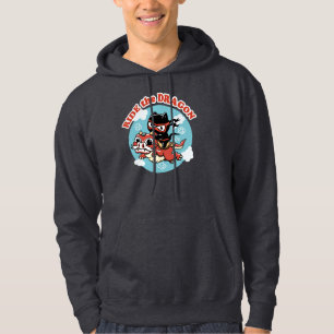 Kawaii Ninja Cat Ride The Dragon Hoodie