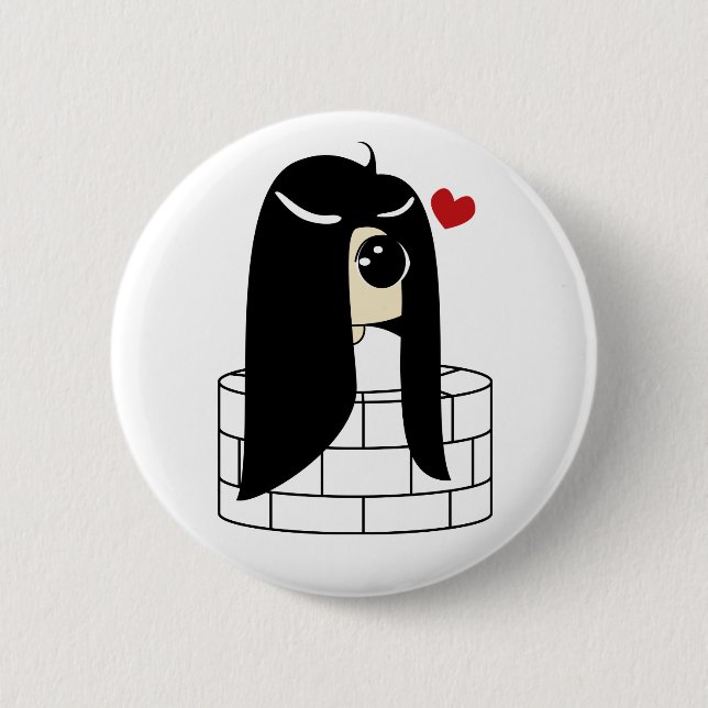 Kawaii no Sadako 6 Cm Round Badge (Front)