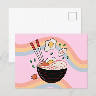 Kawaii Noodles Postcard