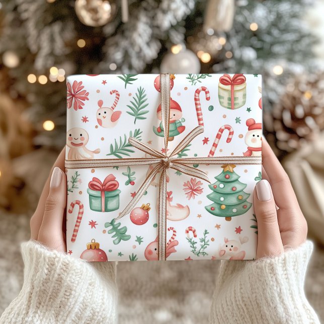 Kawaii Nordic Christmas Wrapping Paper  (Creator Uploaded)