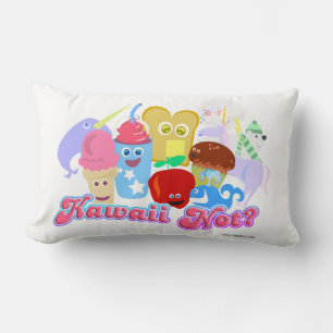 Kawaii Not Cute Characters Lumbar Cushion