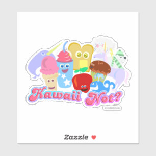 Kawaii Not Slogan Happy Cute Food Characters