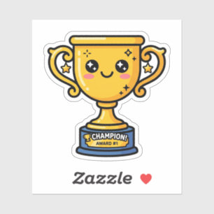 Kawaii Number One Champion Trophy Father's Day