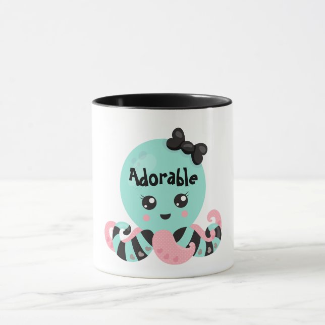 Kawaii Octopus Design Mug (Center)