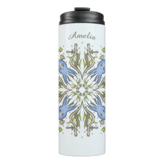 Kawaii Octopus Kaleidoscope - Ocean Dreams Kids Thermal Tumbler
