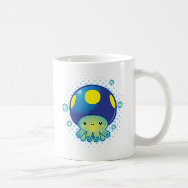 Kawaii Octopus Mushroom Coffee Mug (Right)