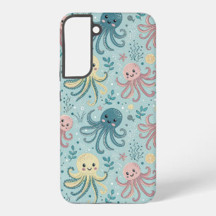 Kawaii Octopus Pattern Samsung Galaxy Case